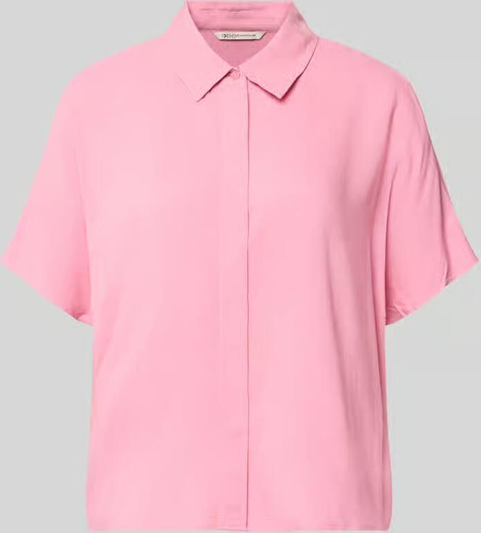 Tom Tailor Denim relaxed fit blouse met korte mouwen van viscose - Foto 2