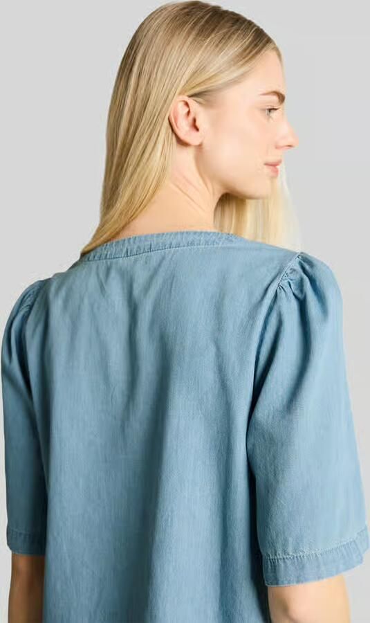 Tom Tailor Denim relaxed fit blouse met strikdetail