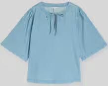 Tom Tailor Denim relaxed fit blouse met strikdetail