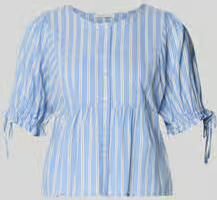 Tom Tailor Denim relaxed fit blouse van katoen- en viscosemix