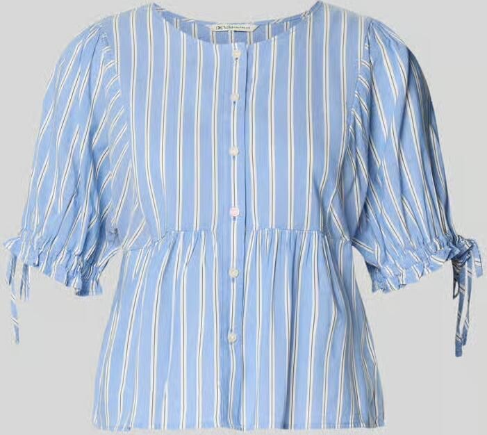 Tom Tailor Denim relaxed fit blouse van katoen- en viscosemix - Foto 2