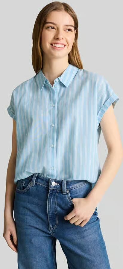 Tom Tailor Denim relaxed fit blouse van puur katoen - Foto 4