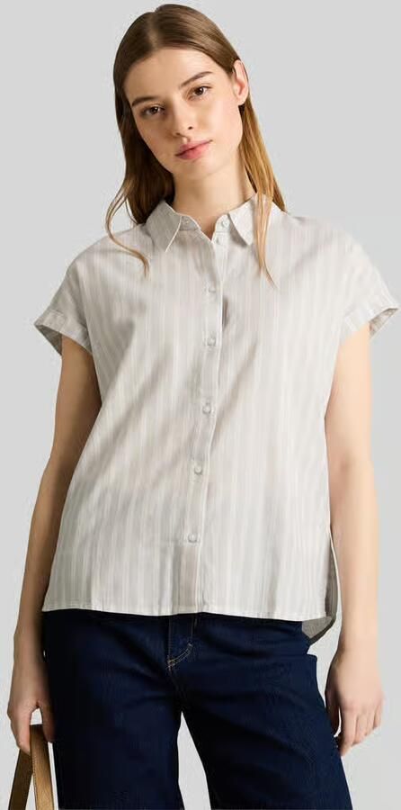 Tom Tailor Denim relaxed fit blouse van puur katoen - Foto 3