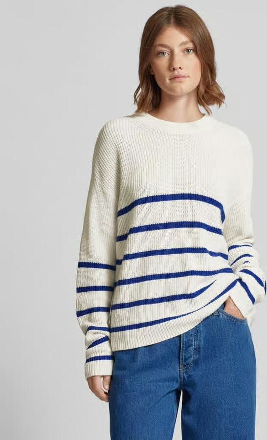 Tom Tailor Denim Relaxed fit gebreide pullover met streepmotief - Foto 4