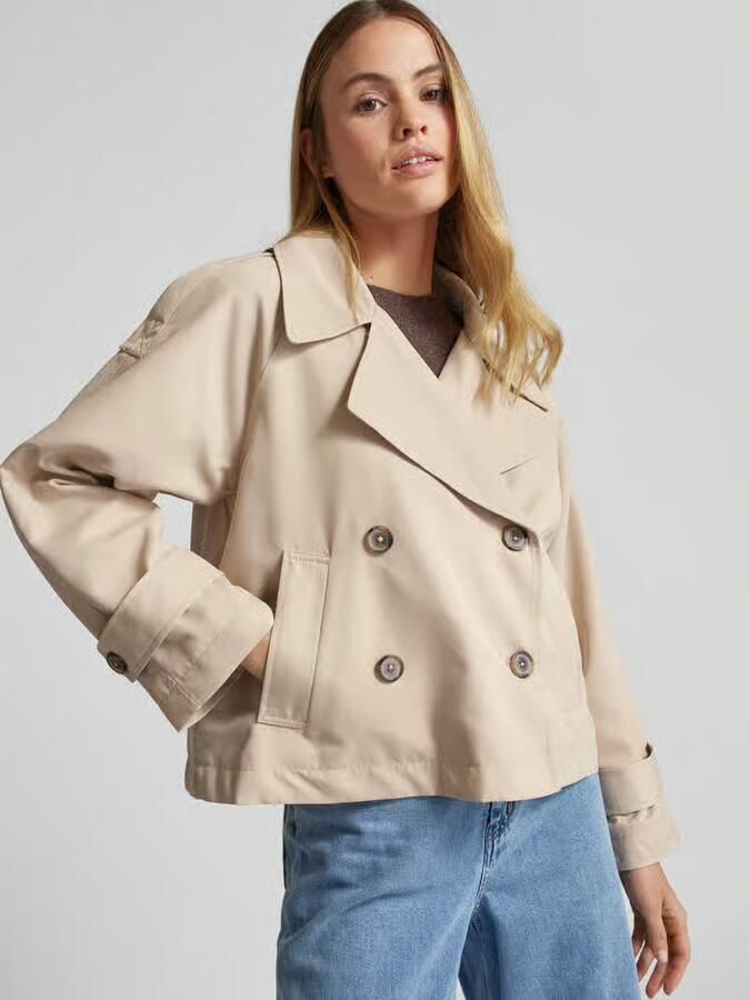 Tom Tailor Denim Relaxed fit korte jas in trenchcoatstijl - Foto 2