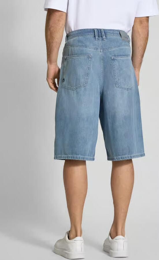 Tom Tailor Denim Relaxed fit korte jeans van pure katoen model 'BAGGY'