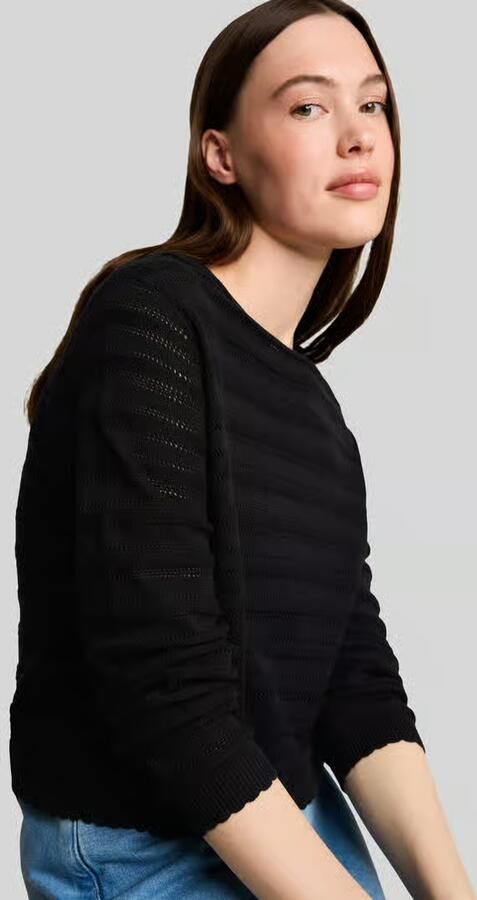 Tom Tailor Denim relaxed fit pullover van katoenmix
