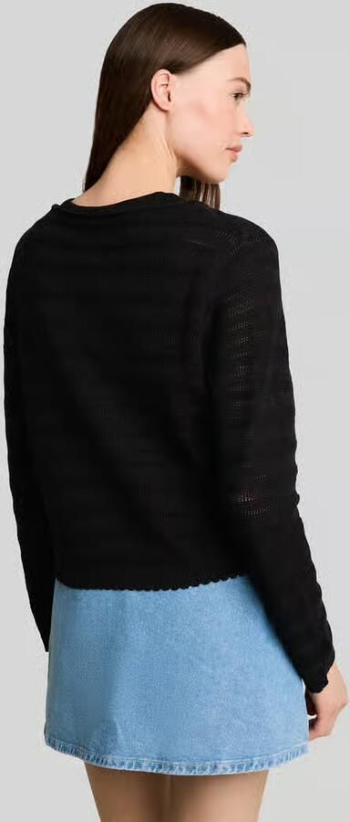 Tom Tailor Denim relaxed fit pullover van katoenmix