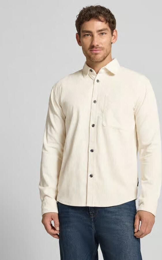 Tom Tailor Denim Relaxed fit ribcordoverhemd van puur katoen - Foto 2