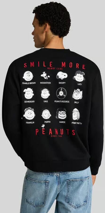 Tom Tailor Denim relaxed fit sweatshirt van katoenmix met Peanuts-print - Foto 2