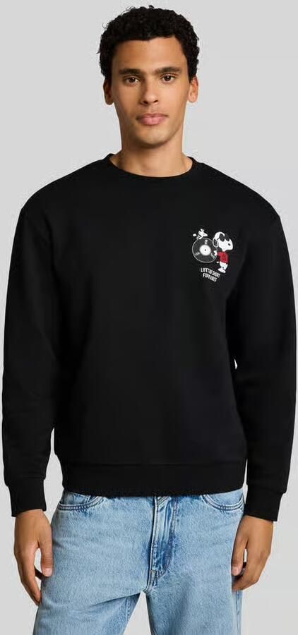 Tom Tailor Denim relaxed fit sweatshirt van katoenmix met Peanuts-print - Foto 3