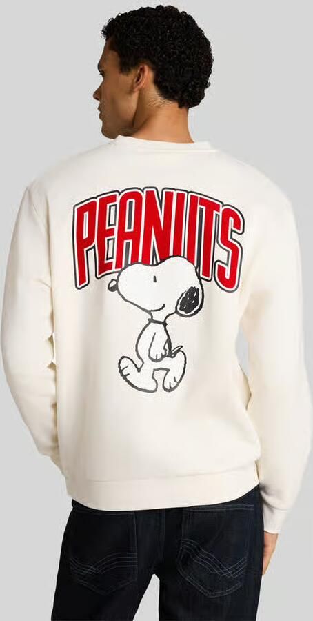 Tom Tailor Denim relaxed fit sweatshirt van katoenmix met Peanuts-print - Foto 2
