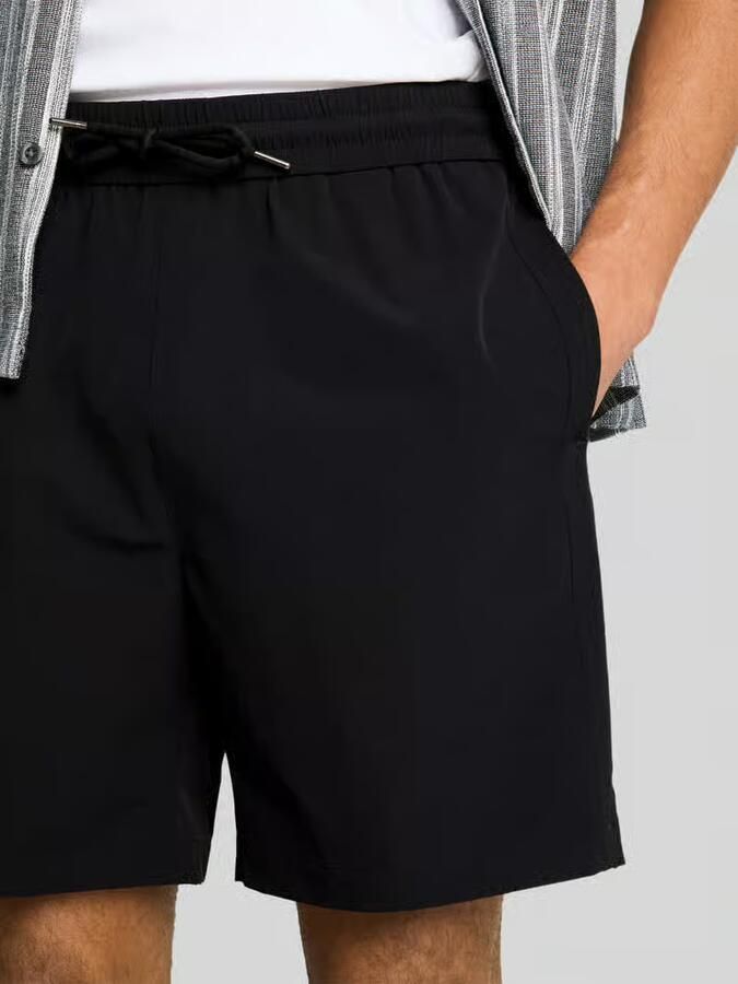 Tom Tailor Denim relaxed fit sweatshorts met tunnelkoord