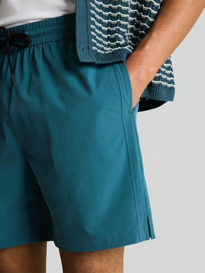 Tom Tailor Denim relaxed fit sweatshorts met tunnelkoord