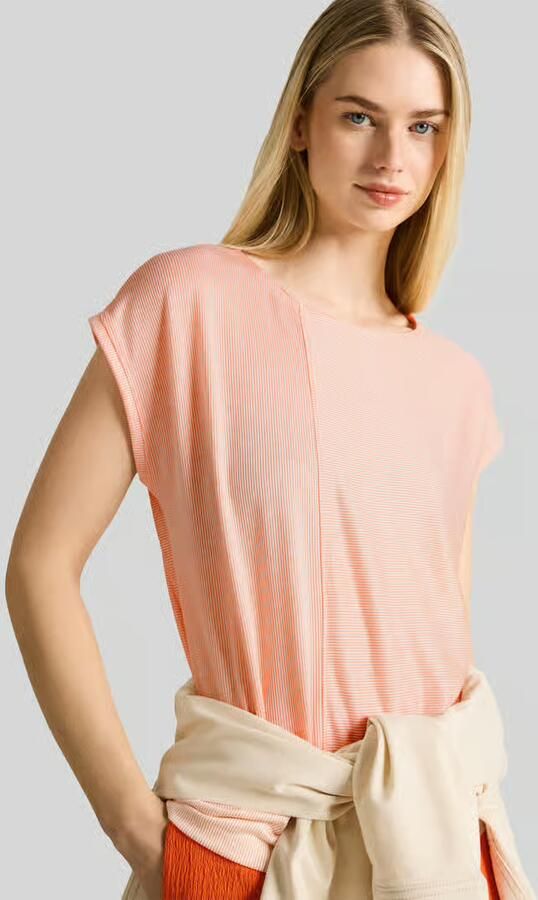 Tom Tailor Denim relaxed fit T-shirt met ronde hals