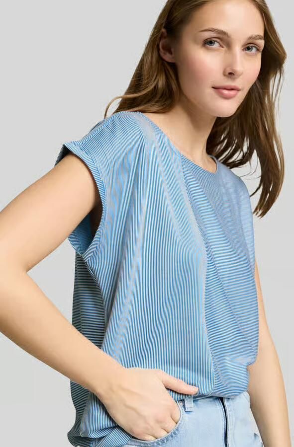 Tom Tailor Denim relaxed fit T-shirt met ronde hals