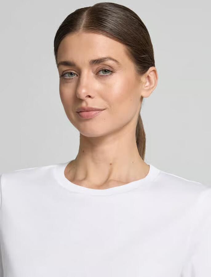 Tom Tailor Denim relaxed fit T-shirt met volants