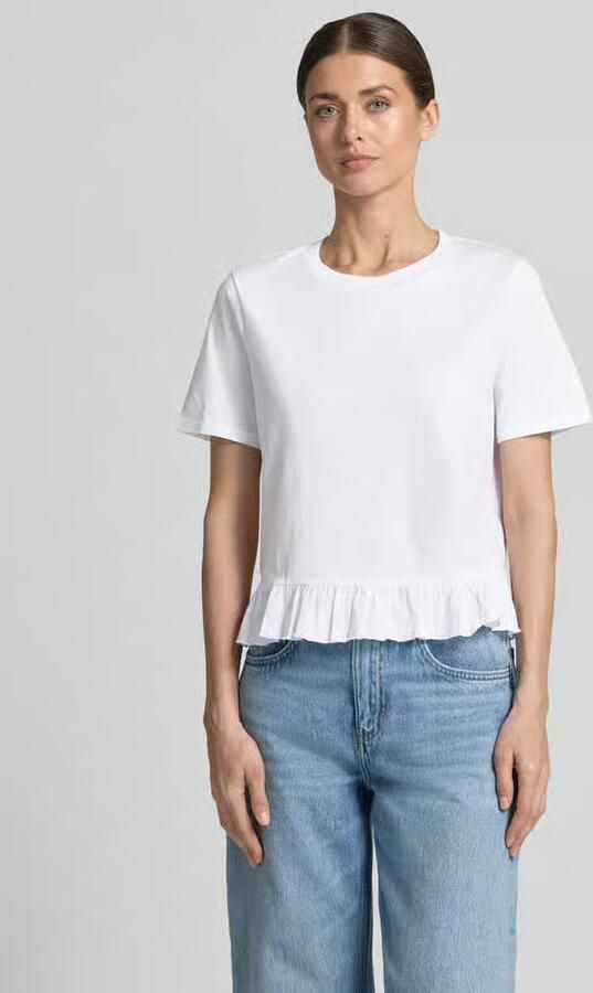 Tom Tailor Denim relaxed fit T-shirt met volants - Foto 3