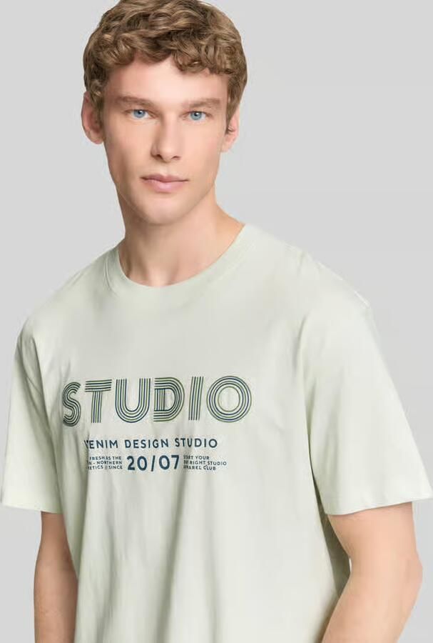 Tom Tailor Denim relaxed fit T-shirt van puur katoen