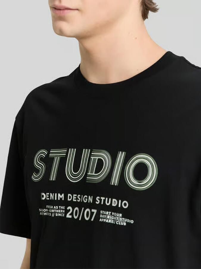 Tom Tailor Denim relaxed fit T-shirt van puur katoen