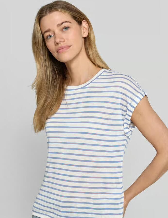 Tom Tailor Denim relaxed fit T-shirt van viscosemix