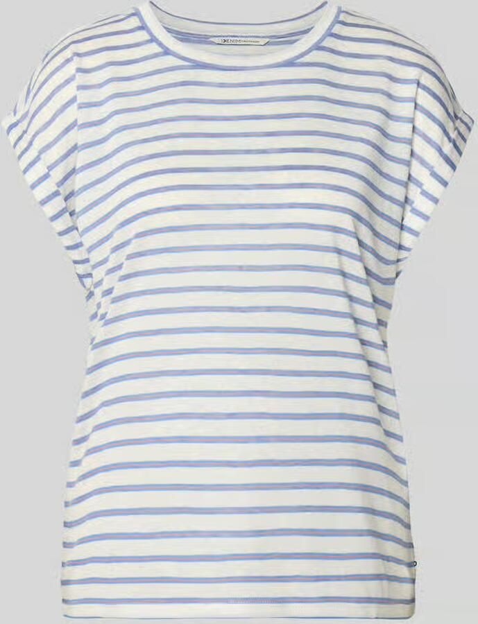 Tom Tailor Denim relaxed fit T-shirt van viscosemix - Foto 2