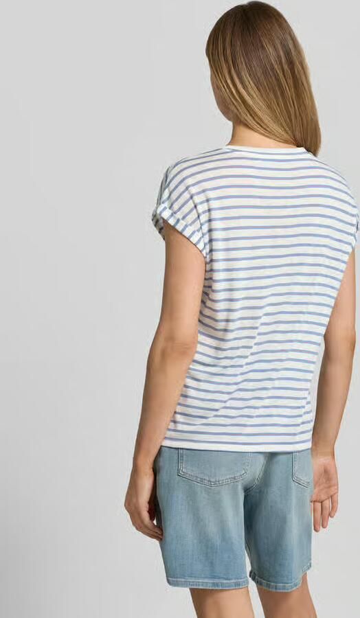 Tom Tailor Denim relaxed fit T-shirt van viscosemix - Foto 3
