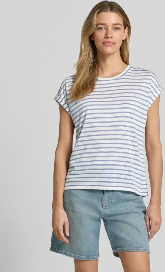 Tom Tailor Denim relaxed fit T-shirt van viscosemix - Foto 2