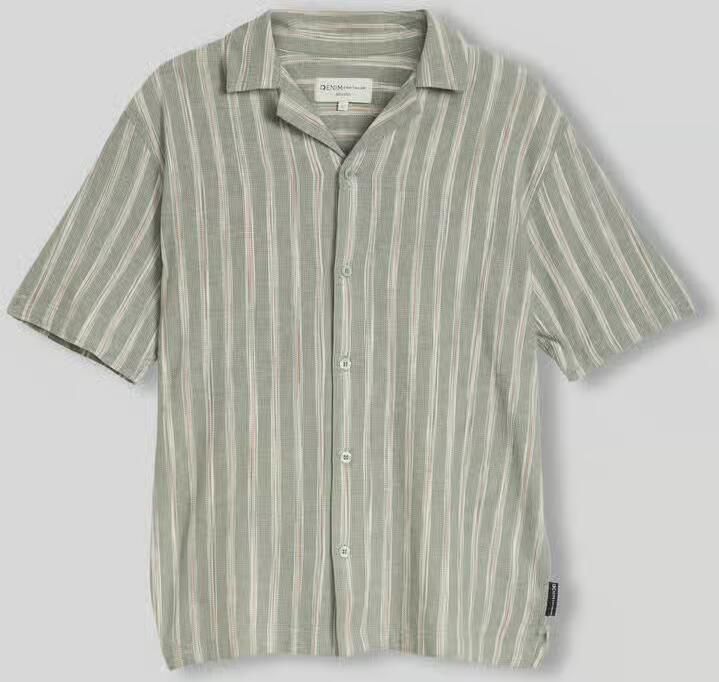Tom Tailor Denim relaxed fit vrijetijdsoverhemd van mix van katoen und linnen - Foto 2