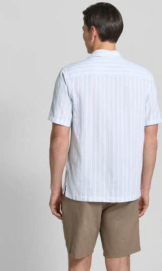 Tom Tailor Denim relaxed fit vrijetijdsoverhemd van mix van viscose en linnen