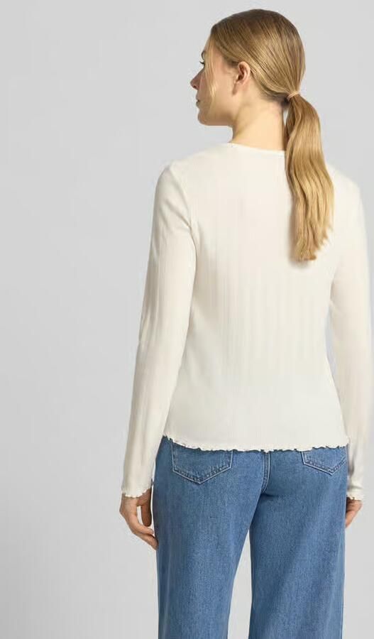 Tom Tailor Denim shaped fit shirt met lange mouwen van katoenmix