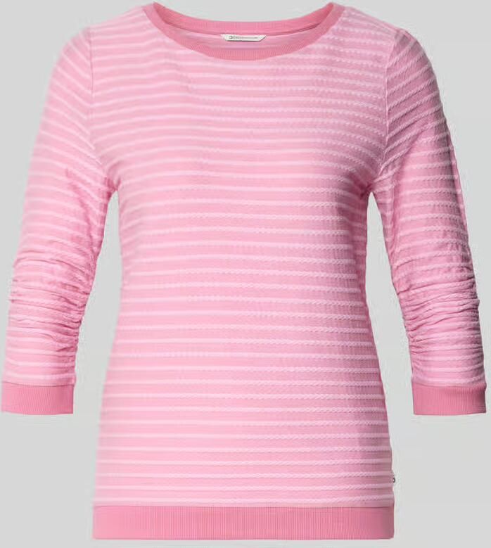 Tom Tailor Denim Shaped fit sweatshirt van een mix van katoen en viscose