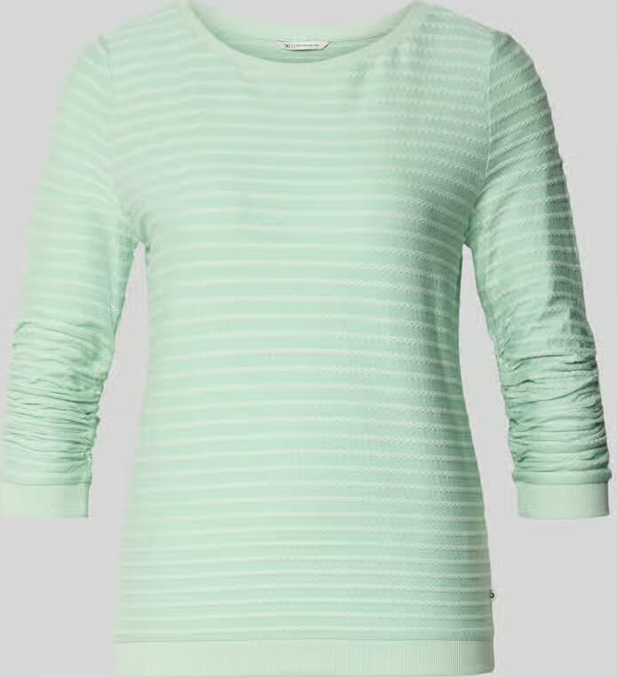 Tom Tailor Denim Shaped fit sweatshirt van een mix van katoen en viscose