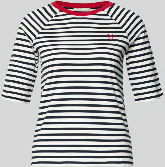 Tom Tailor Denim shaped fit T-shirt van puur katoen - Foto 2