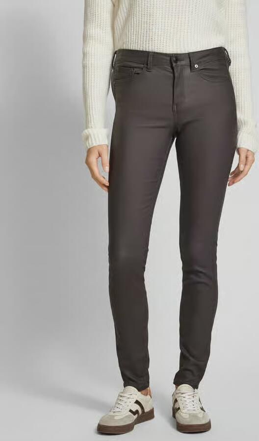 Tom Tailor Denim Super slim fit jeans met coating model 'NELA' - Foto 3