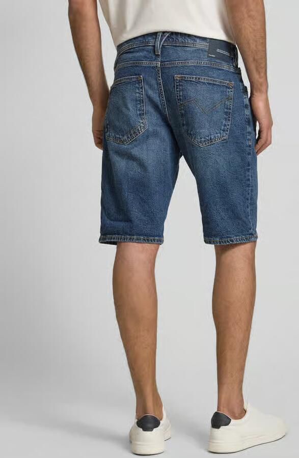 Tom Tailor Denim Slim fit bermuda van katoenmix model 'PIERS'