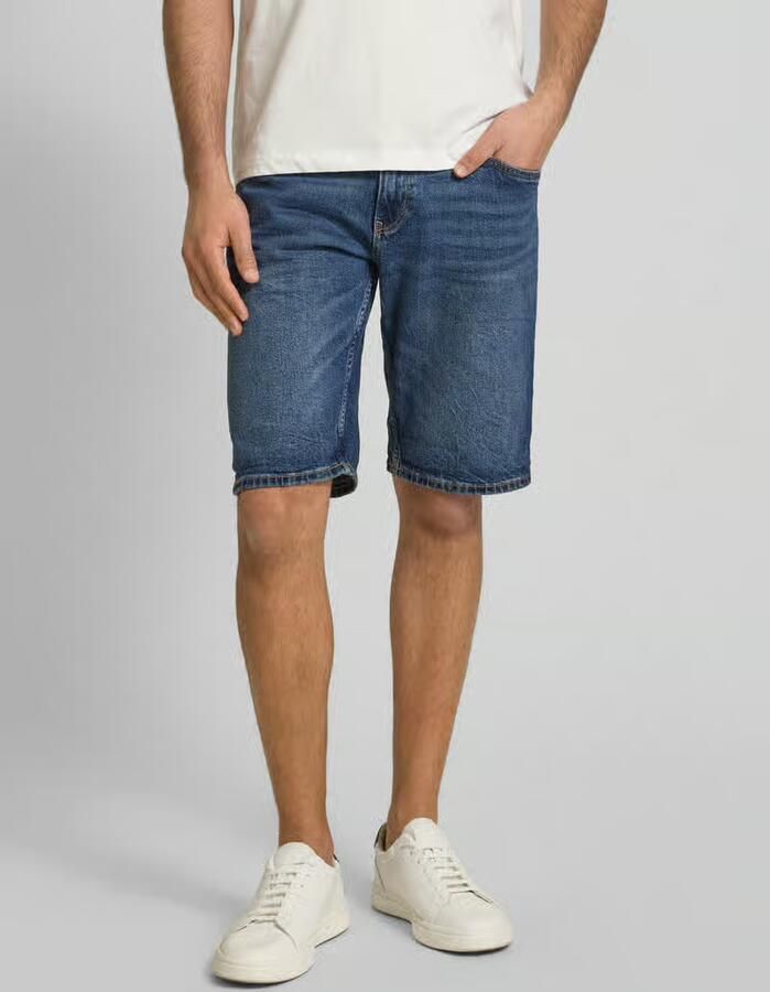 Tom Tailor Denim Slim fit bermuda van katoenmix model 'PIERS' - Foto 2