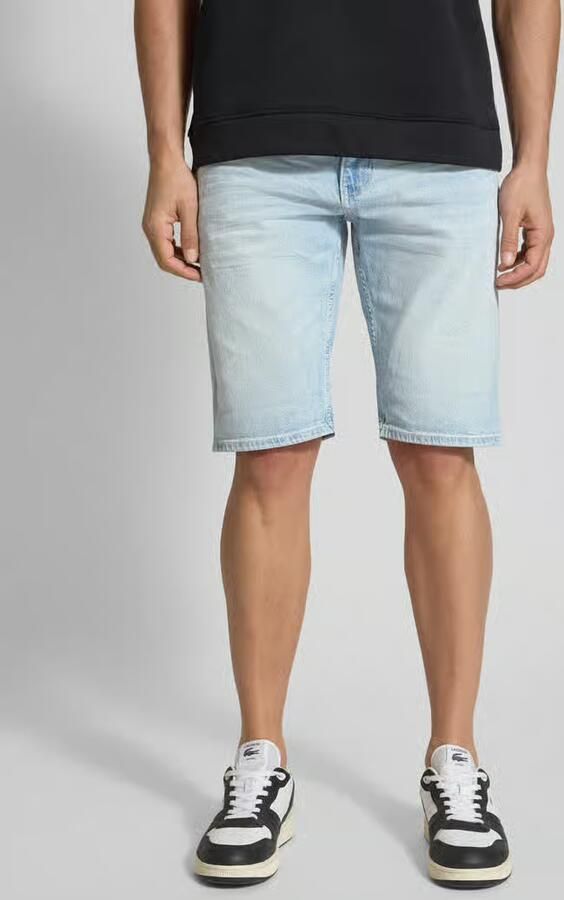 Tom Tailor Denim Slim fit bermuda van katoenmix model 'PIERS' - Foto 2