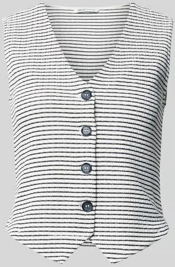 Tom Tailor Denim slim fit bodywarmer van katoenmix - Foto 2