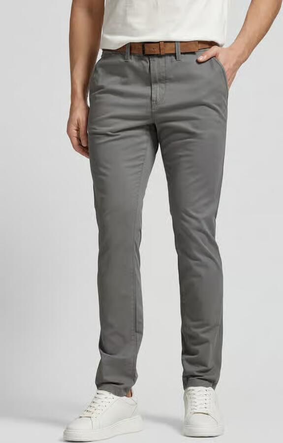 Tom Tailor Denim Chino licht voorgewassen (set Met riem) - Foto 6