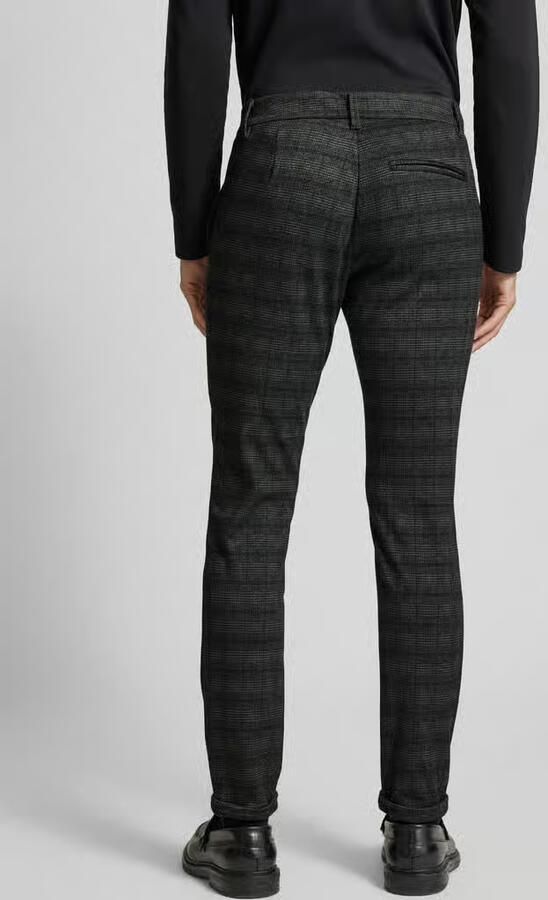Tom Tailor Denim Slim fit chino van jersey met vaste opgerolde pijpboorden