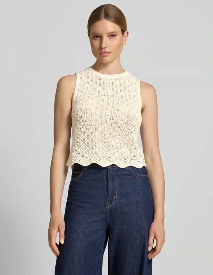 Tom Tailor Denim slim fit crop top van katoenmix - Foto 2
