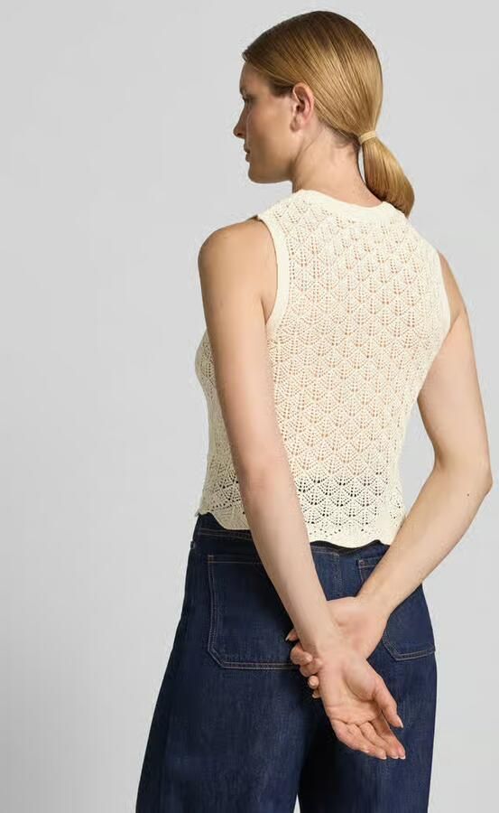 Tom Tailor Denim slim fit crop top van katoenmix