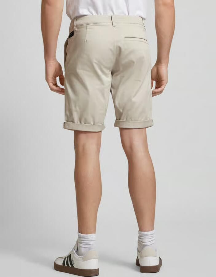 Tom Tailor Denim Slim fit korte chino in effen design