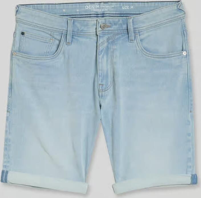 Tom Tailor Denim slim fit korte jeans van katoenmix model 'TTPIERS SLIM' - Foto 2