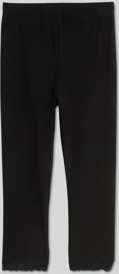 Tom Tailor Denim Slim fit legging van katoenmix met kant - Foto 3