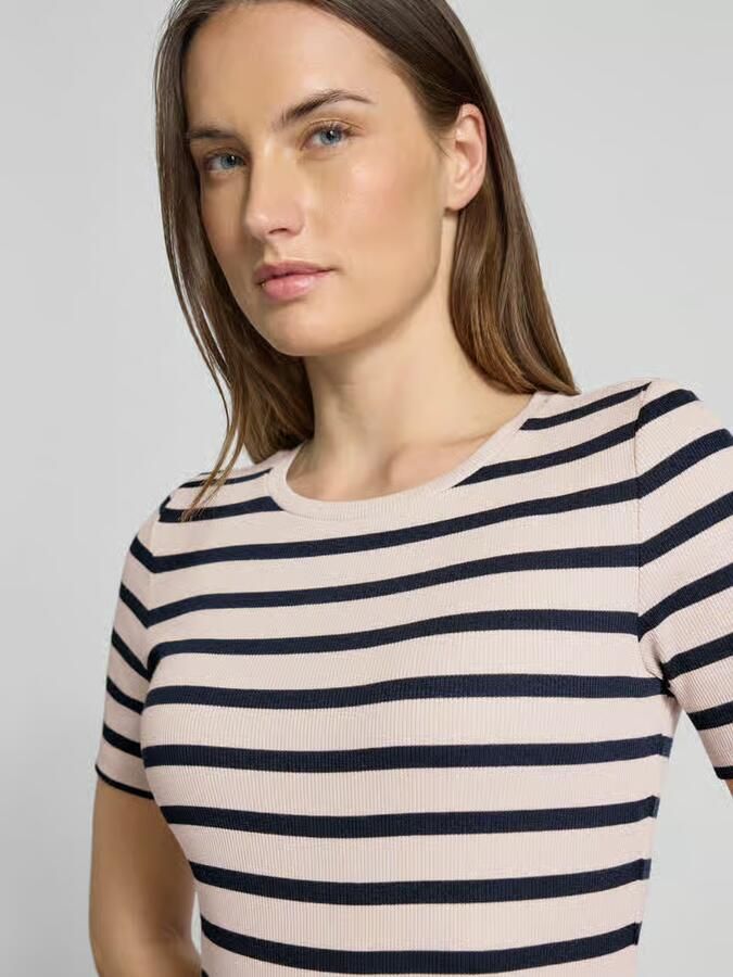Tom Tailor Denim Slim fit T-shirt van katoenmix - Foto 2