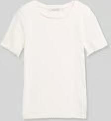 Tom Tailor Denim slim fit T-shirt van katoenmix in ribtricot