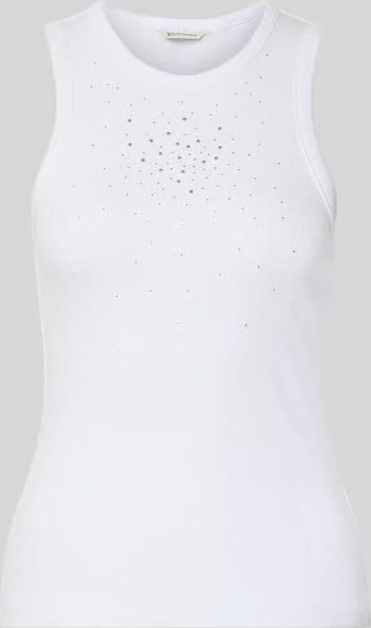 Tom Tailor Denim Slim fit tanktop van katoenmix