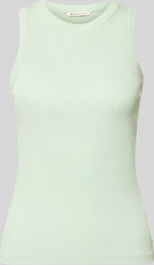 Tom Tailor Denim slim fit top in ribbreiselook - Foto 2